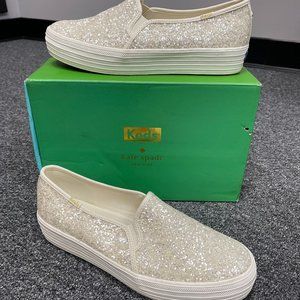 Keds x Kate Spade Triple Decker Cream Glitter